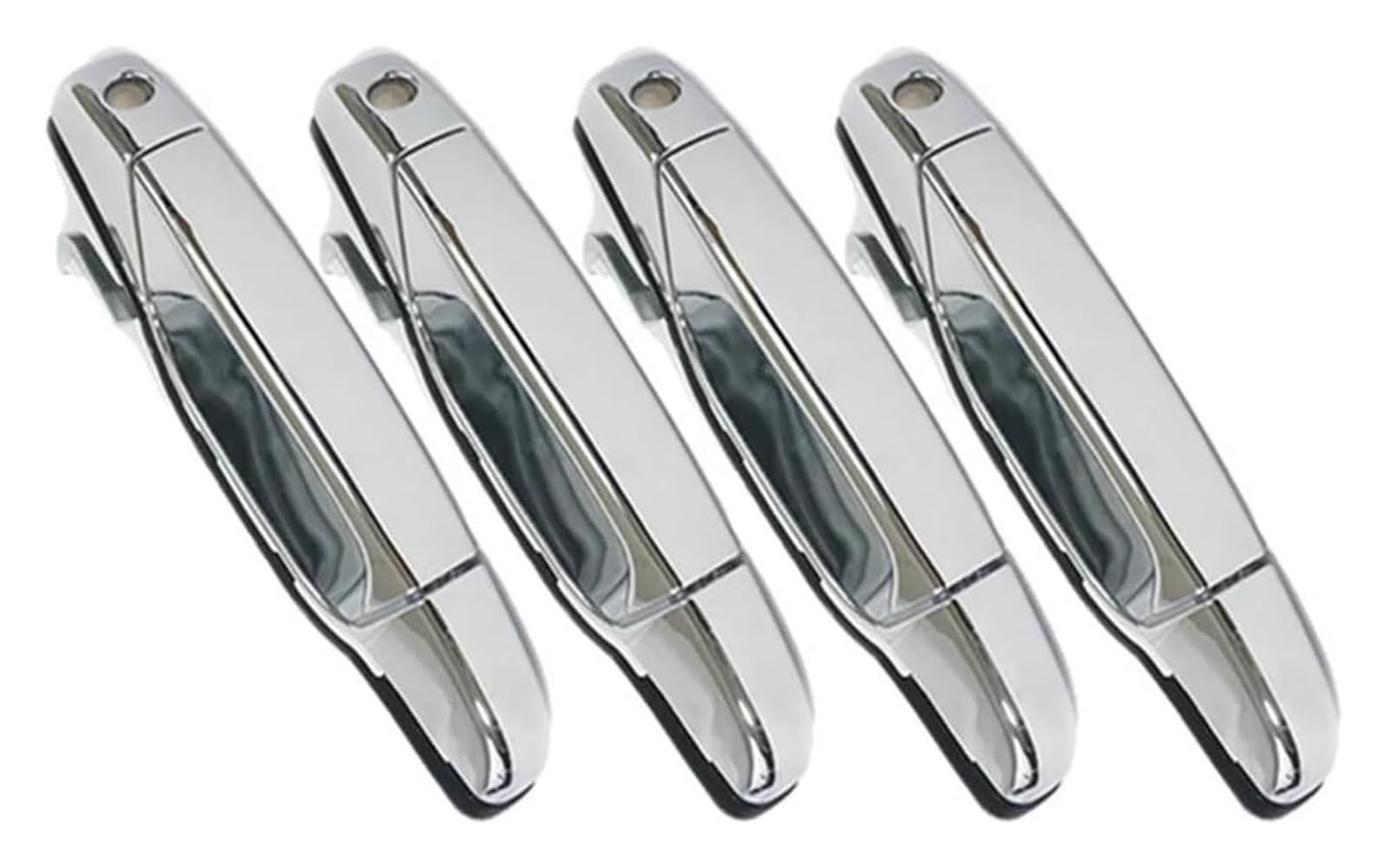 Qwqthgs Chrome Car Exterior Door Handle Cap For Avalanche For Silverado For Suburban For Tahoe 2007-2014 Front Rear Left Right Exterior Door Handle 25960525(Chrome)