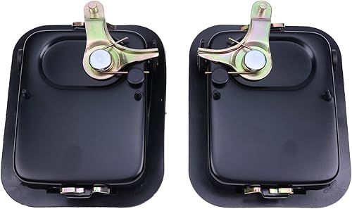 Miniatura 5 de Manijas de puerta Exterior Delanteras Izquierdas Lado Derecha 55176382AE 55176383AE Compatible para Jeep Wrangler 1987-2006 YJ TJ