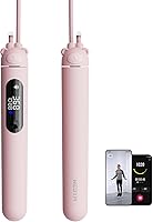 Vista 7 de WeGym - Cuerda de saltar inteligente para hombres y mujeres, cuerda de saltar ajustable para entrenamiento en interiores y exteriores, aplicación