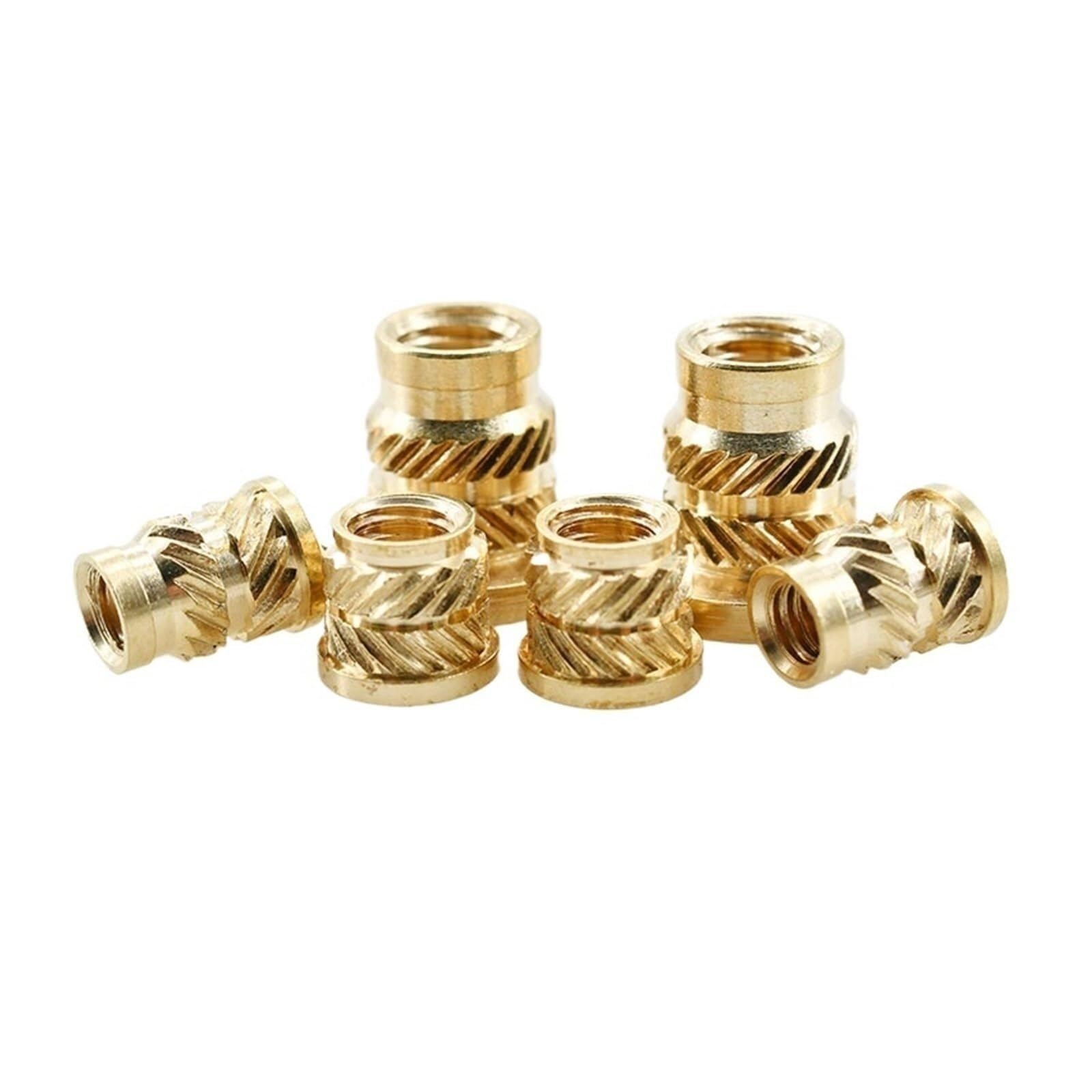 20 sztuk M6 OD 8/9mm wysokość 4-12mm wkładki gwintowane cieplnie naciśnij kołnierz mosiężna radełkowana miedziana wkładka do drukowania 3D(M6*12 * 9mm)