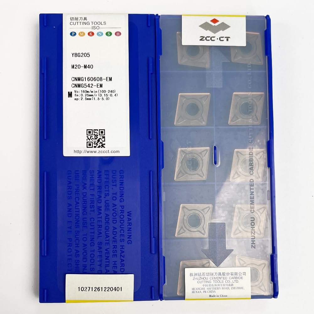 CNMG160608-EM YBG205 CCMT CNC Turning Insert Tough and Wear-Resistant