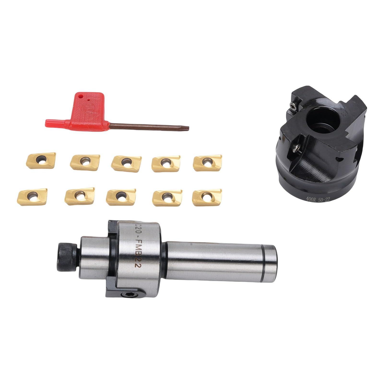 400R 50 22 4T Frez Czołowy 50mm 4-ostrzowy Frez Palcowy z Wkładkami z Węglika APMT1604 do Frezarki CNC Tokarka Wytaczadło