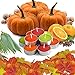Scented Tealight Candles Gift Set - 64 pcs - Scented Tea Lights Candles - 4 Fragrances - Apple Cinnamon, Pumpkin Spice, Orange Clove, Autumn Leaves - Tea Light Candle Gift Sets