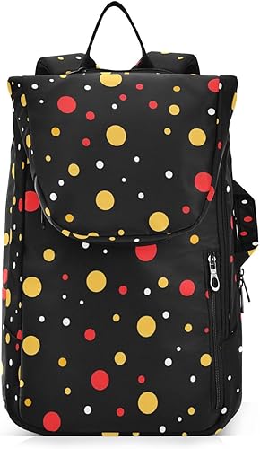 Mujeres Hombres Bolsa de Tenis Impermeable Coloreado Dot Negro 3 Raquetas Bádminton Bolsa de Hombro para Mujeres, Hombres, Adolescentes Mochila de