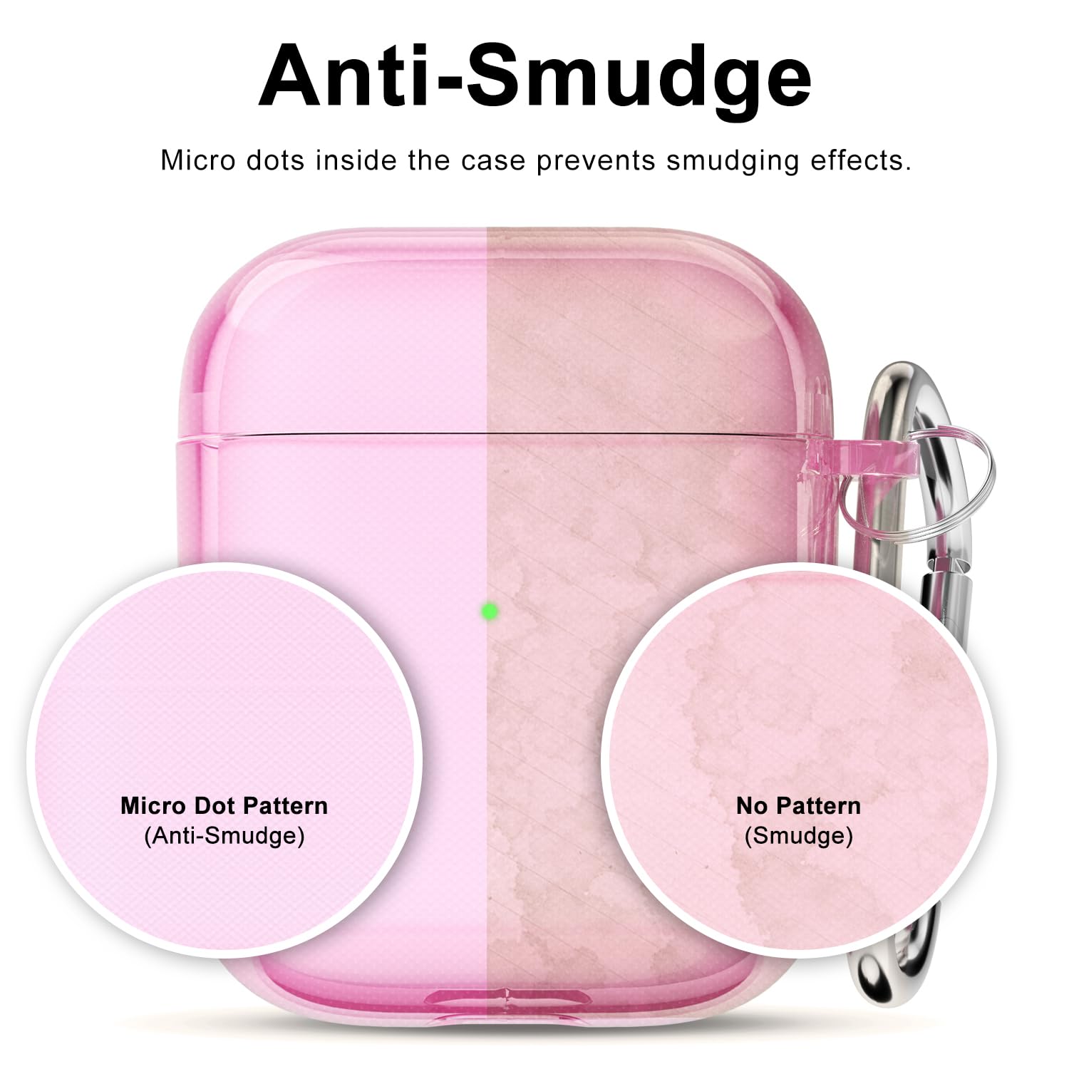 The Svanove clear hard plastic case offers a transparent Y2k aesthetic for AirPods 1st and 2nd Gen.