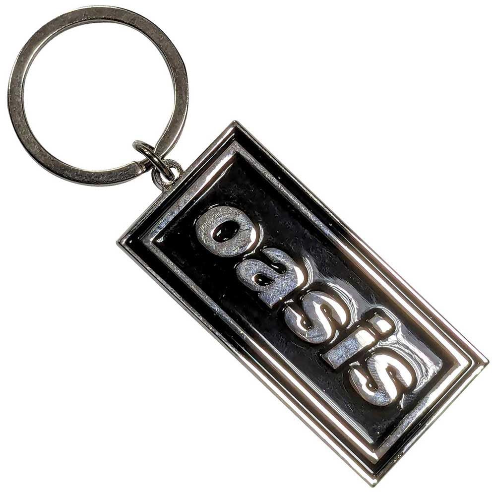 Mazeys Men's Sky Blue Officially Licensed Products Oasis Logo Keyring Keychain One Size