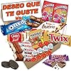Cajita Regalo Muy Original con 20 Chocolates Kinder Bueno, Galletas Oreo, Kinder Schoko Bons, Ositos Haribo, Twix, Huesitos, Galleta Lotus Biscoff y Mucho Más. Incluye Tarjeta Deseo Que Te Guste.