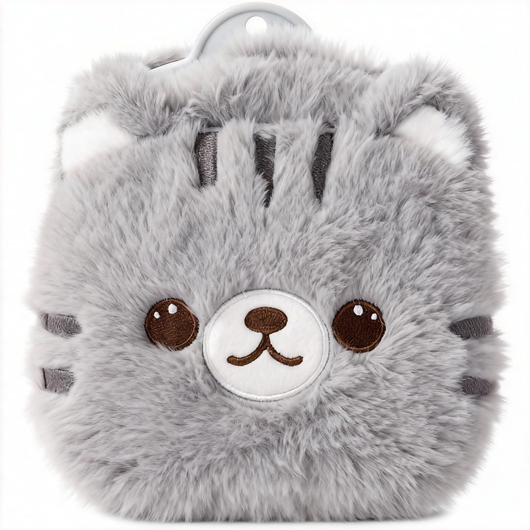 CHDN Rubber Hot Water Bottles Pain Relief with Cute Faux Fur Cover