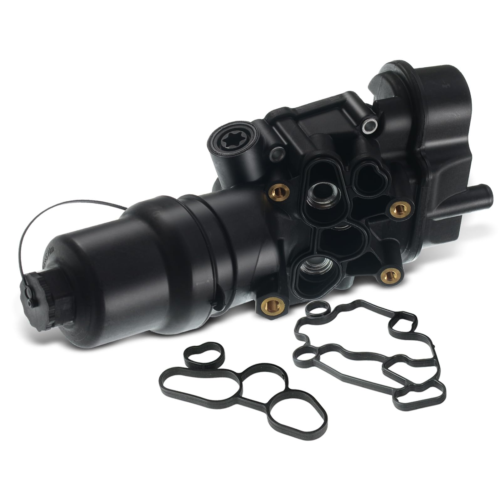 Frankberg Carcasa del filtro de aceite 06D115397J | Compatible con: Golf V 1K1, Altea XL 5P5 5P8, E.O.S 1F7 1F8, León 1P1, A3 8P1, O.c.t.a.v.i.a II 1Z3, P.a.s.s.a.t 3C2