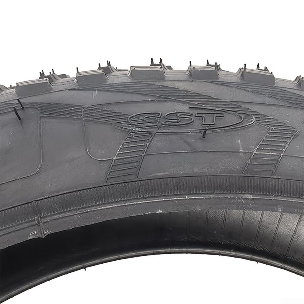 Neumático de bicicleta grueso de 20 x 4.0 pulgadas, neumático exterior de goma, banda de rodadura agresiva, agarre de estabilidad mejorado para montaña, playa, nieve, ciclismo, control mejorado para