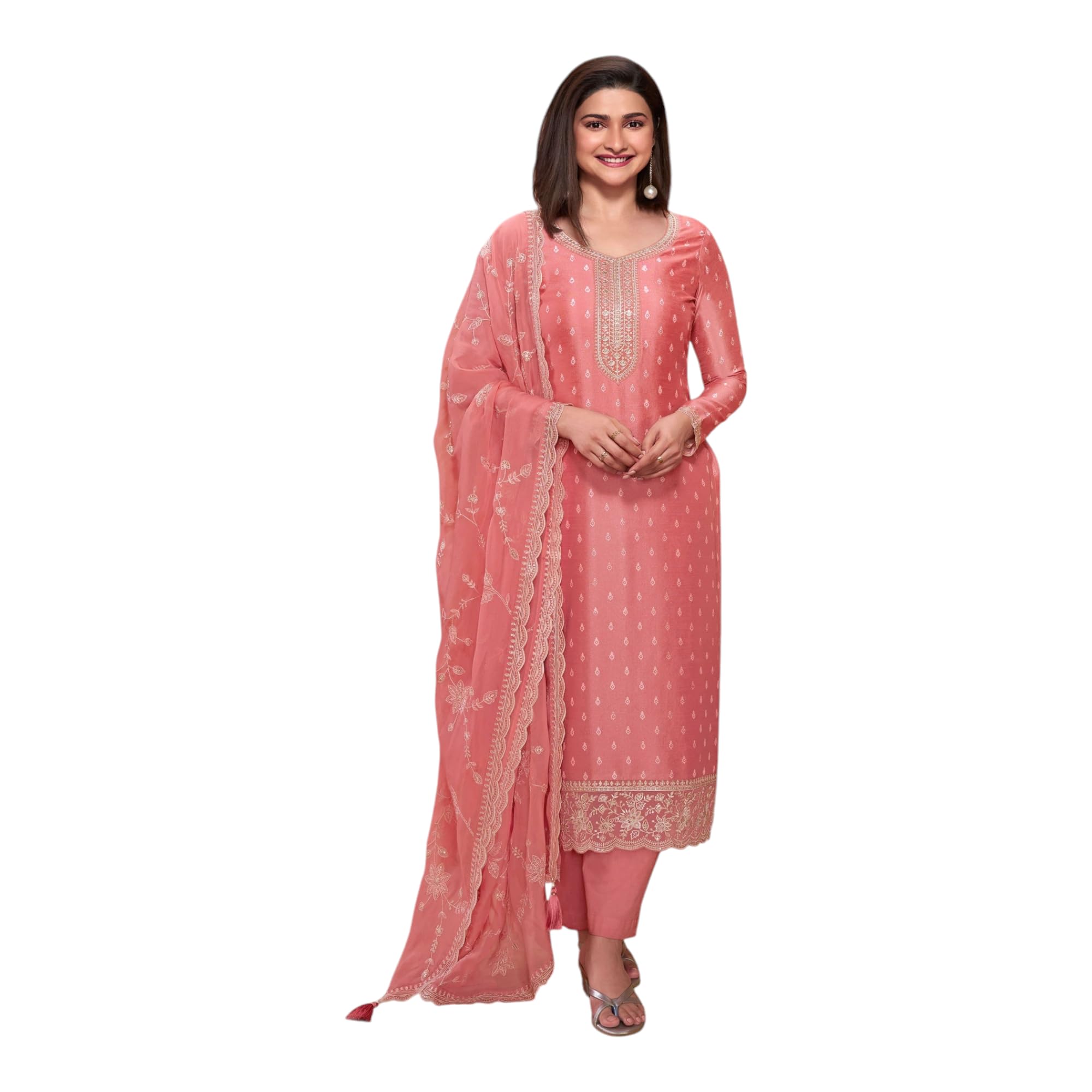 Womens New Stitched Embroidery ramzan wear Salwar Suit Set for Women-6851