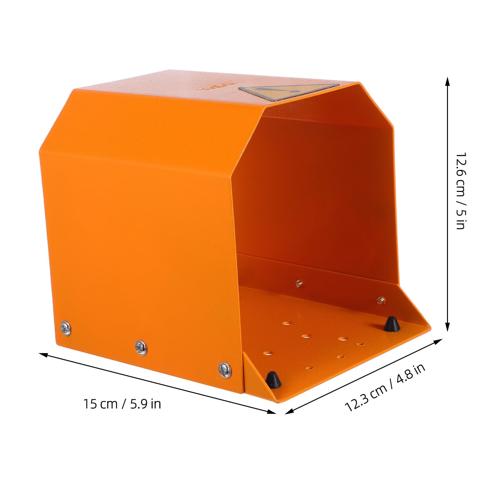 SOIMISS Cubierta Protectora para Pedal de Pie Industrial de Hierro Naranja