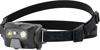 Ledlenser HF6R Core Headlamp - Black, Aluminum, 126g - Digital Advanced Focus Wheel - 800 Lumen, 160m Beam, Running Headlamp - IP68 Waterproof, 2m Drop, Hard Hat Light