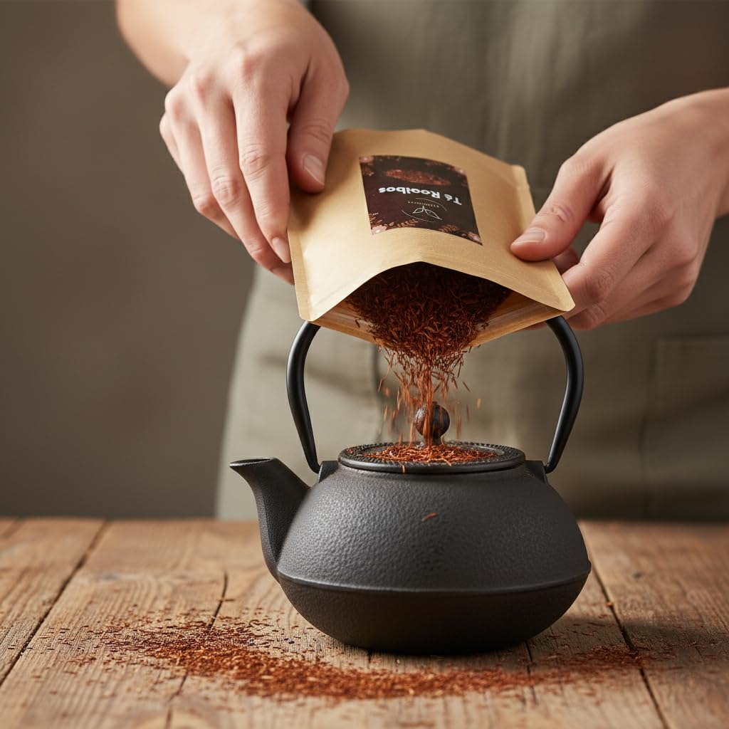 Rooibos (Aspalathus linearis) suszona luzem 1000 g – do naparów ziołowych, 100% naturalna, bez dodatków – La Herbera
