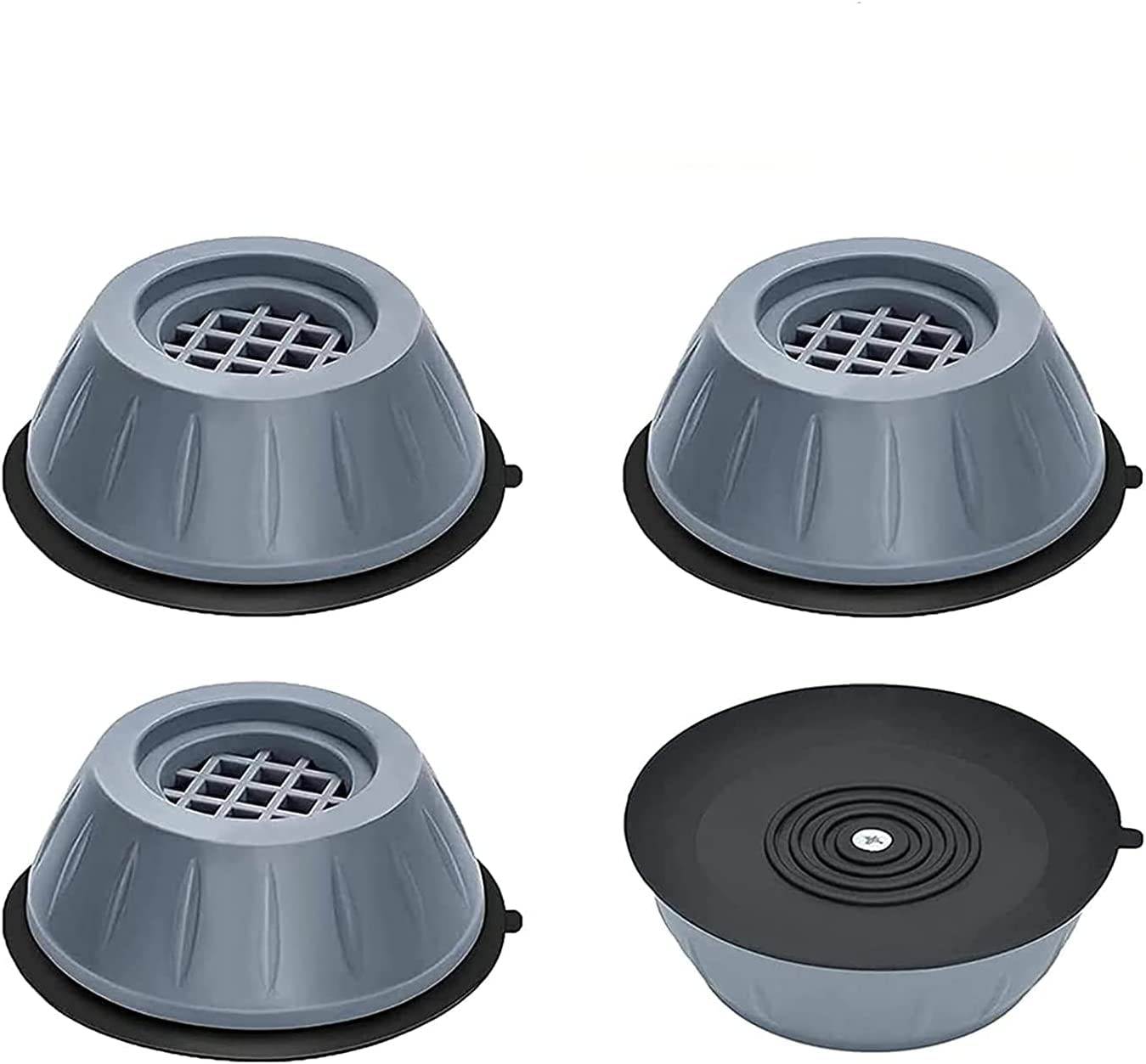 Generic Round ABS Furniture Leg Pad, Modern Grey, Small, 1 pc