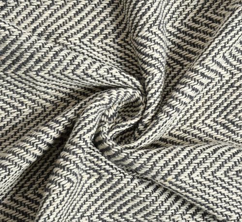 Image of Soft Throw Blanket | Used Both Indoor and Outdoor | Blanket for Living Room | Bedroom | Hall | Kids Room | Sofa and Bed or Chair Throw (Zigzag Grey)