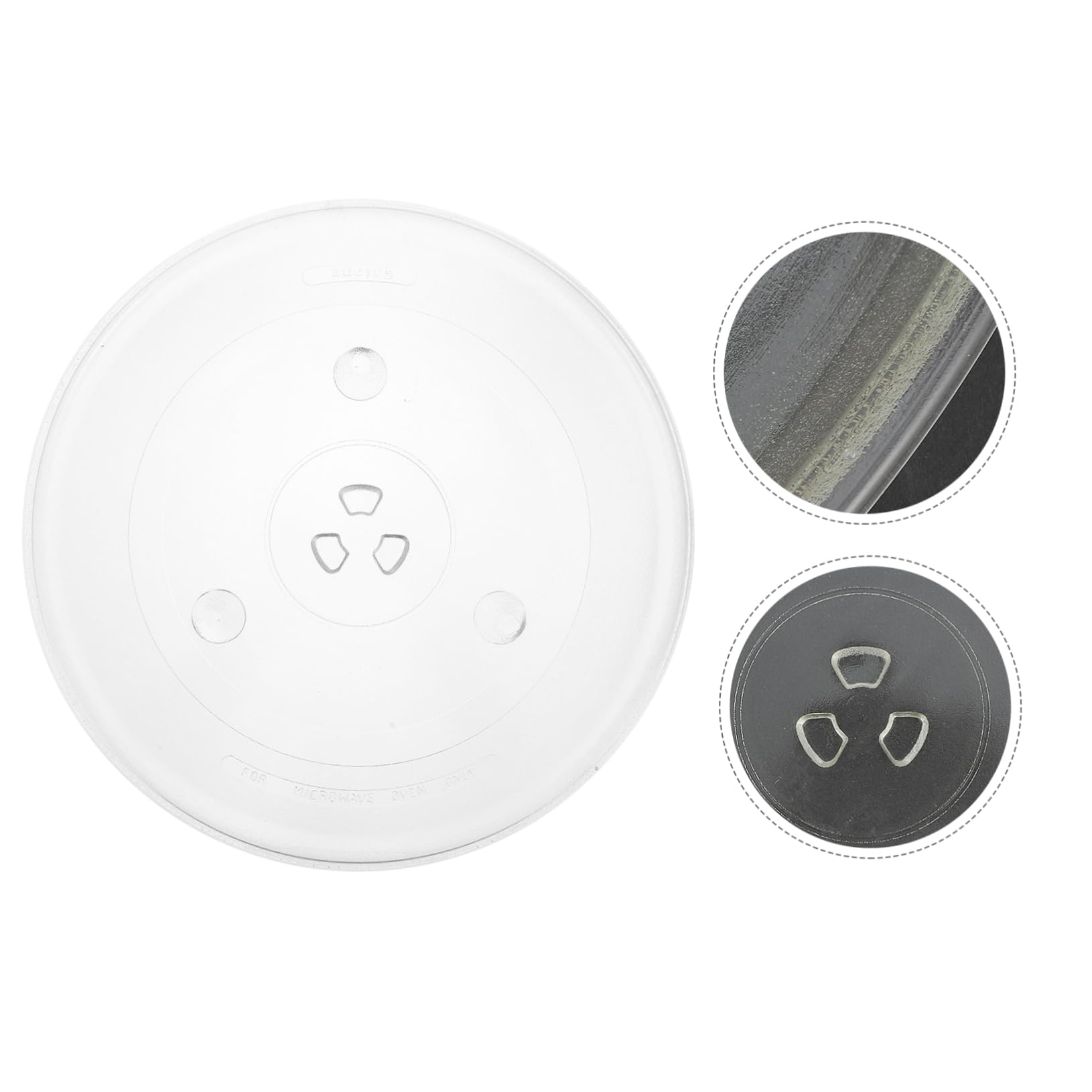 Bandeja Giratoria De Vidrio Plato Para Microondas Para Calentar Resistente Al Calor Fácil Instalación