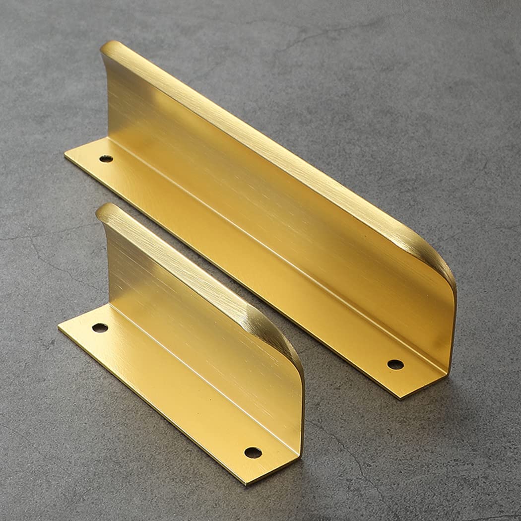 Aluminiowa szafka kuchenna z ukrytymi uchwytami, 2 sztuki, biała(Hole distance 448mm)