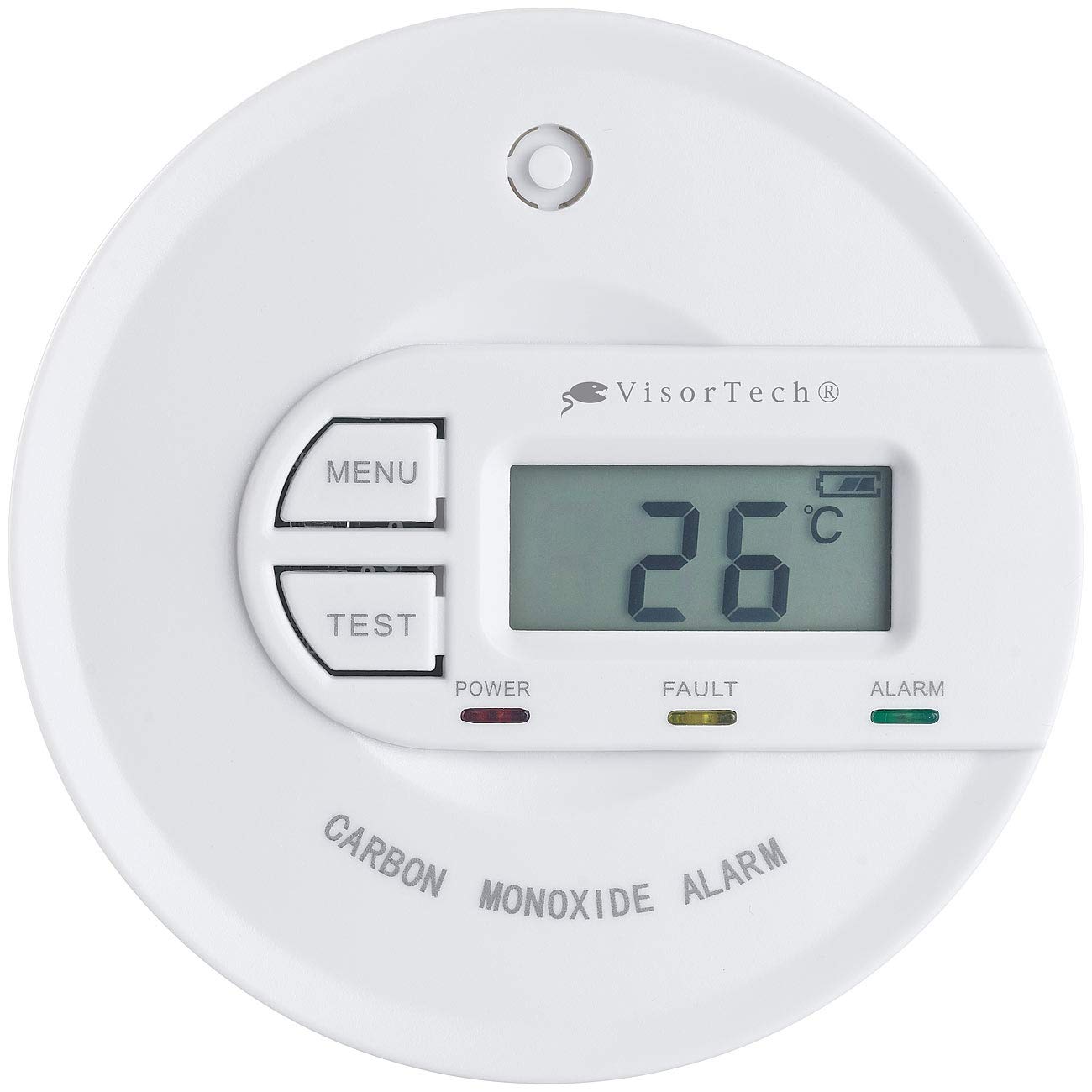 2 détecteurs de monoxyde de carbone avec écran LCD et alarme COM-16 [VisorTech]