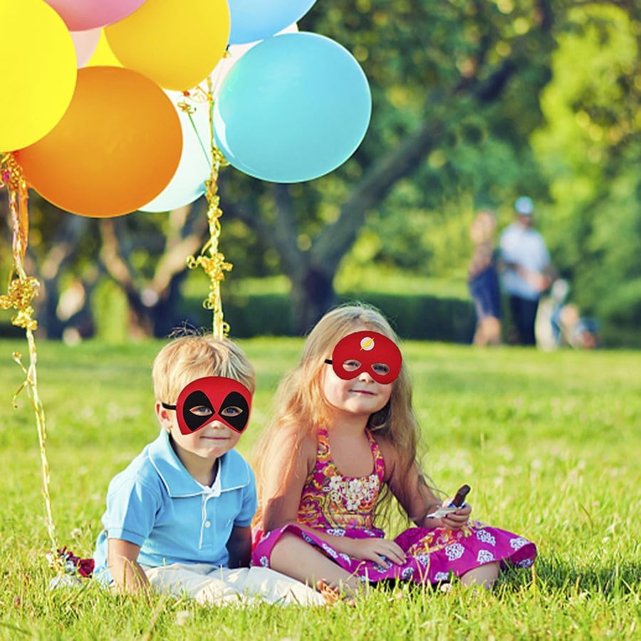 Superhero Masks for Kids Adults, 35pcs Costume Masks Cosplay Eye Masks Party Favors Supplies Birthday Decorations - Image 7