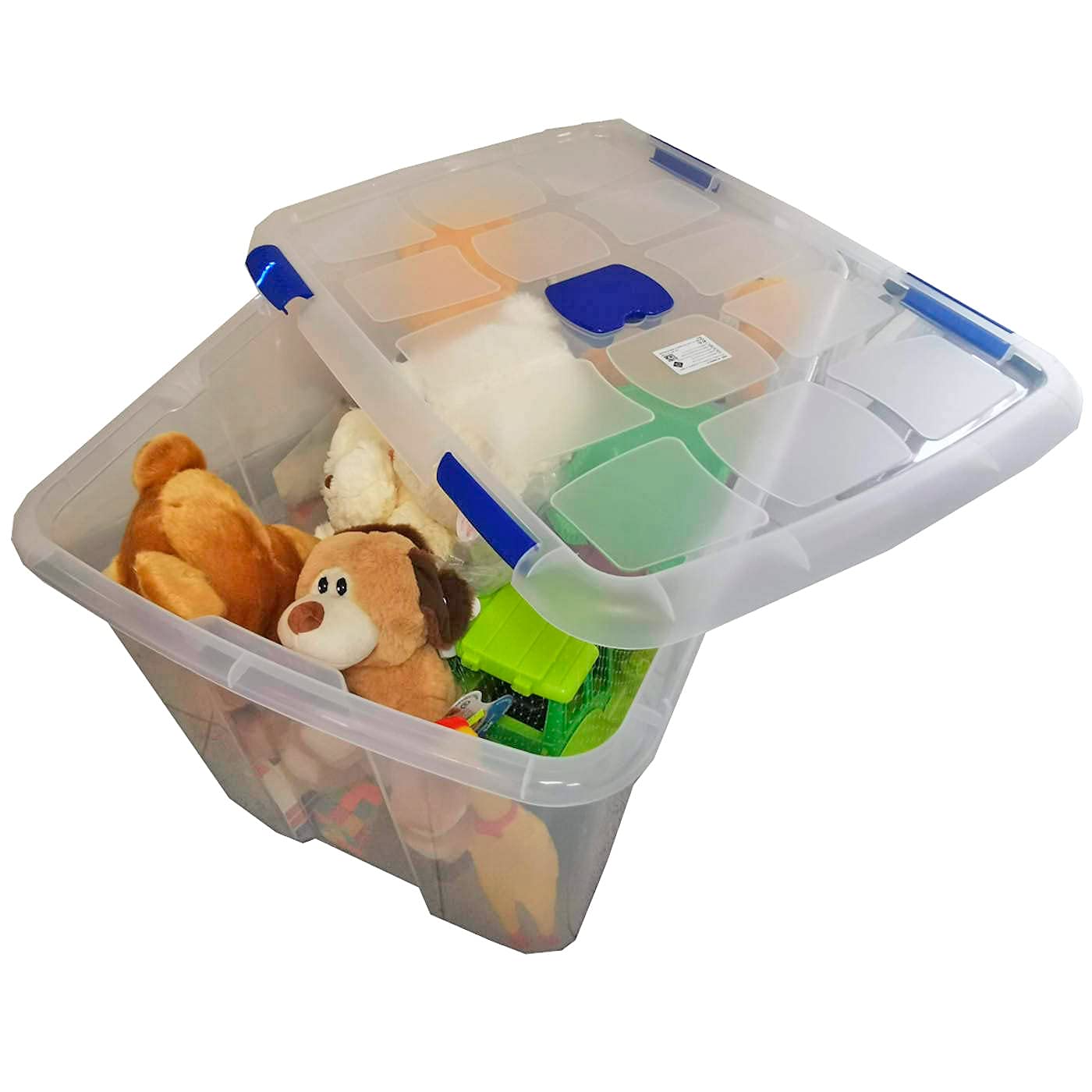 Acan Tradineur - Caja de almacenaje, de 47 x 77 x 56,5 cm, nº 16, con capacidad de 133 litros con tapa y ruedas para organización del hogar, baúl organizador(47 x 77 x 56,5 cm, Unidad)