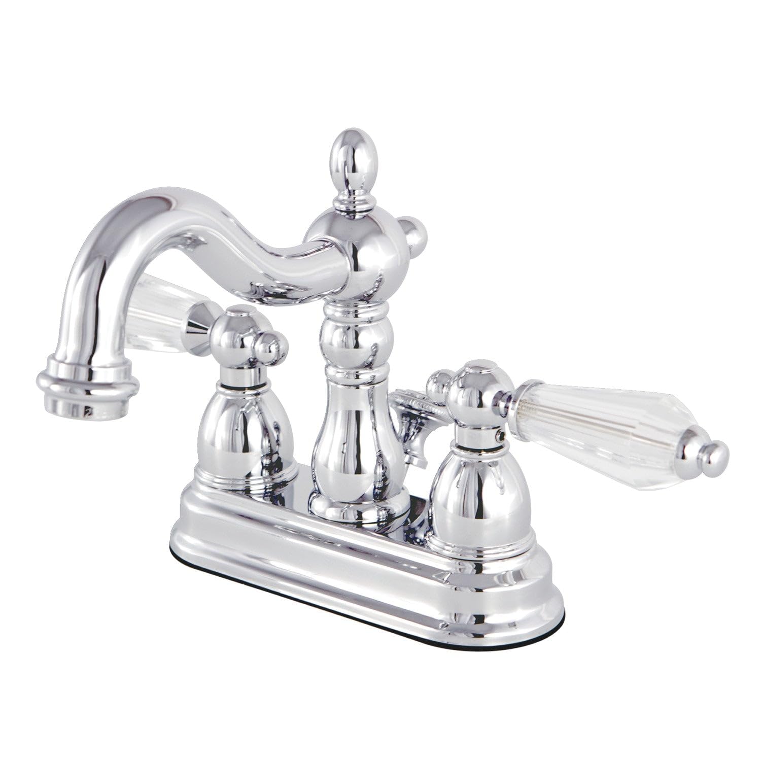 Kingston Brass KB1601WLL Perakende Açılır Pencereli 4 "Merkezli Lavabo Bataryası, 4-3/4" Emzikli Erişim, Krom