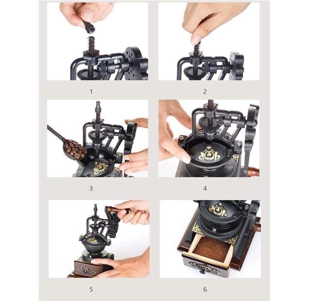 CUNTO caffettiera Caffettiera manuale 5 tazze Espresso Macchina da caffè portatile a goccia bianca Marrone Nero