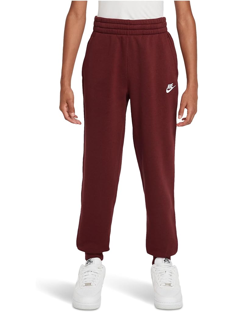 Red Nike Sportswear Club Fleece Joggers (Little Kid/Big Kid)