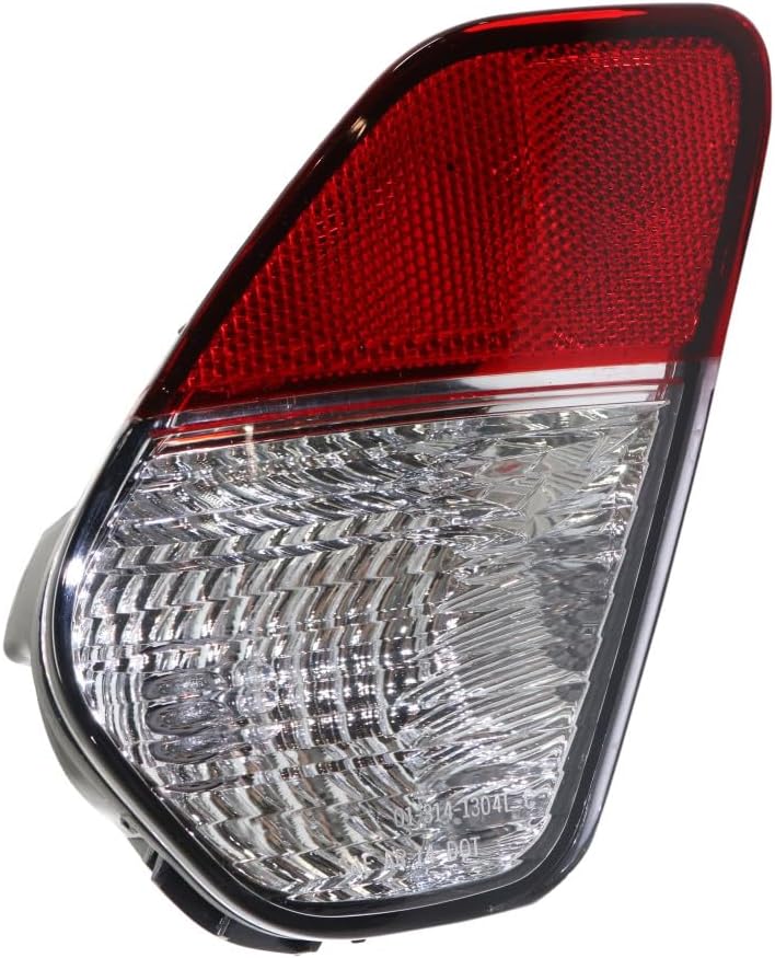 KarParts360 For Mitsubishi Outlander 2016 17 18 19 2020 Backup Light Assembly Driver Side | Red/Clear Lens | Chrome Housing | Replacement For MI2882103 | 8336A153