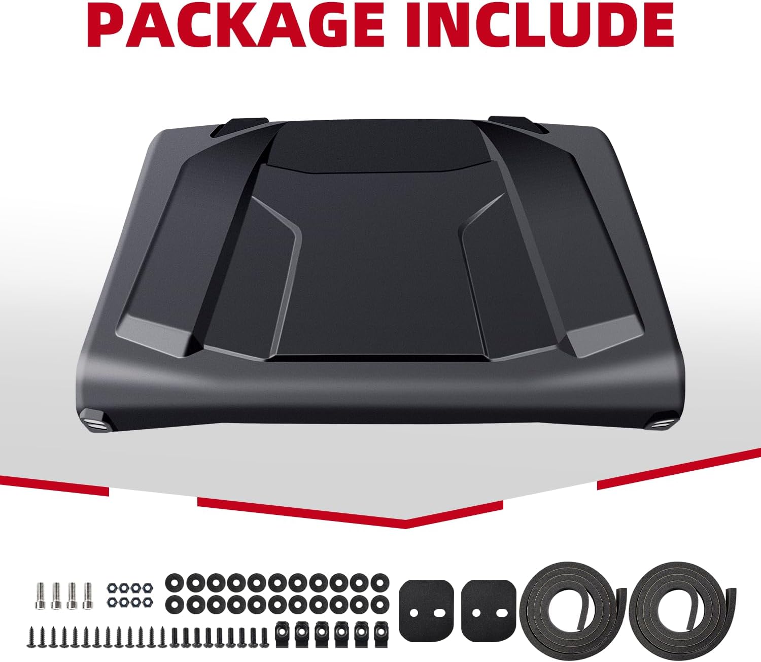 Sport Hard Roof for Defender HD8/ HD10 , 2-piece Combination Plastic Sun Visor Top Roof Cover Compatible with Can Am Defender XMR HD8 HD10 2016-2025 Accessories Replace for #715002430