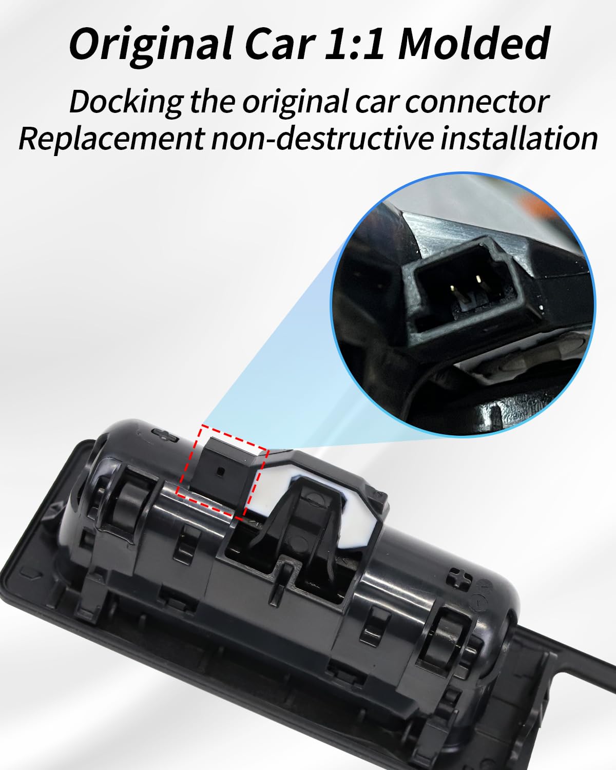 Maniglia del bagagliaio dell'interruttore della porta posteriore con fotocamera per BMW 2 3 4 5 X3 M3 M4 Serie F10 F30 F25 F22 F15 F32 F36, Nero