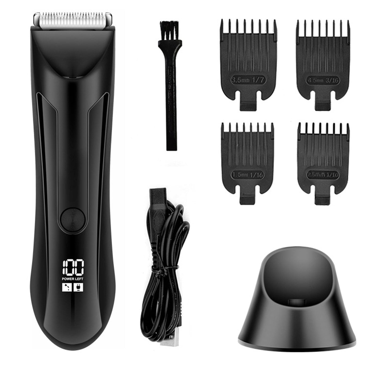 thomyle Le Fidèle - Votre allié idéal pour un rasage intime impeccable，Nouveau rasoir électrique pour hommes, équipé d'un écran LCD, adapté au rasage des jambes et du corps