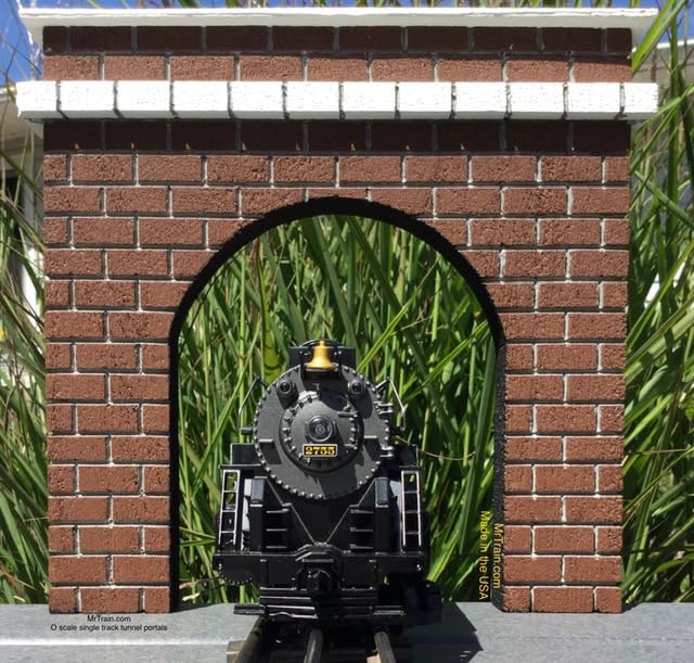 HO Scale Stone Train Tunnel Portal – H0 Model Railroad Scenery, Gray, 2-Pack