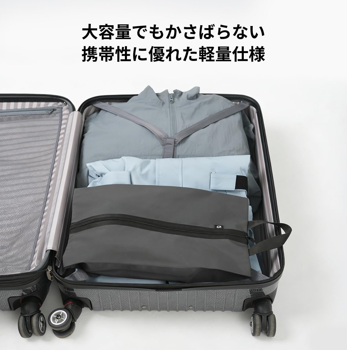 [actleis(アクレイス)] シューズバッグ 撥水 シューズケース 軽量 シューズ袋 シューズ入れ 靴入れ袋 靴袋 上履き入れ 無地 部活 スポーツ 野球 サッカー 陸上 スパイク al26010f150d-pk - 5