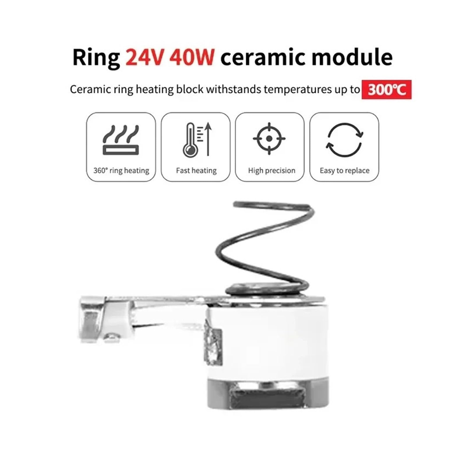 Verbessertes E3D Revo Keramik-Hotend-Kit, schnelle Heizheizung, schneller Düsenwechsel, kompatibel mit Creality Ender 3/V2Pro H2 V2S und Voron 3D-Druckern(0.6mm Kit)