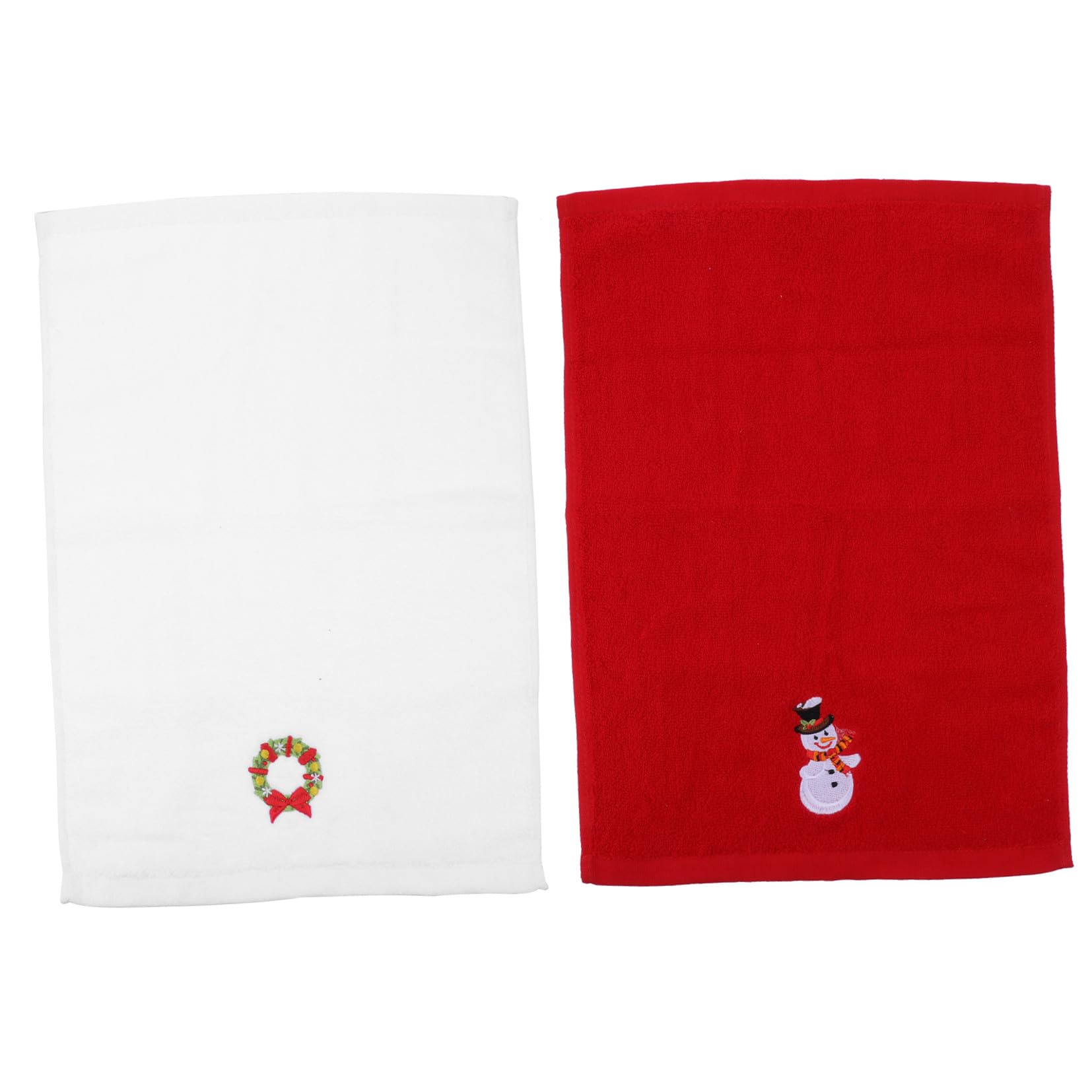 TOPBATHY 6pezzi Asciugamani Natalizi Ricamati Di Tovaglioli Decorativi Per Natale Asciugamani Per Lavaggio Mano Design Elegante e Morbido Per Addobbi Natalizi e Educazione Igienica Dei