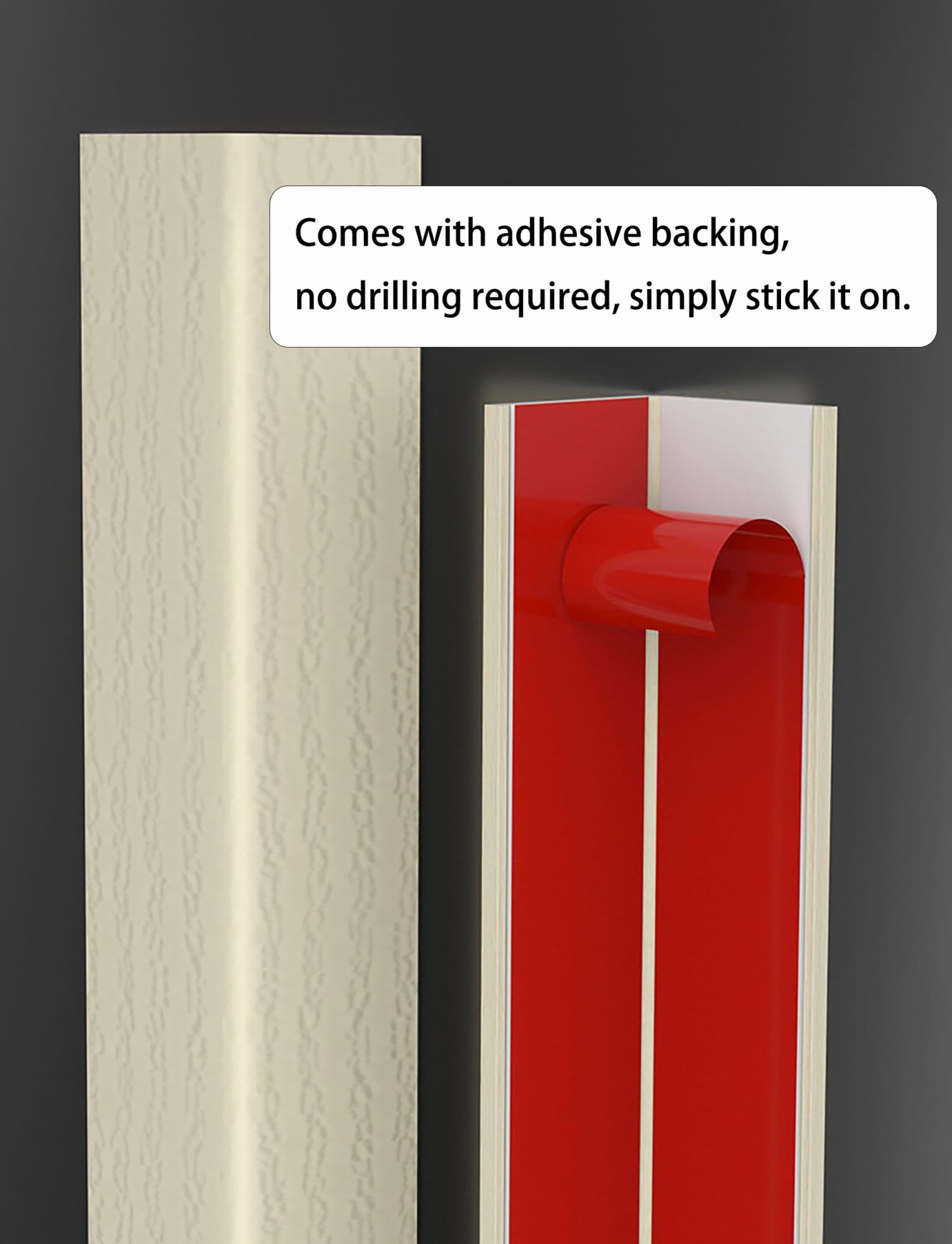 Paraspigoli a forma di L, autoadesivo, per la sicurezza di casa, scale, cartongesso e porte, lunghezza 2 m per una protezione completa