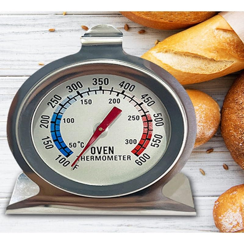 Stainless Steel High-Temperature Resistant in Baking Barbecue Grill Seat Type Oven Thermometer