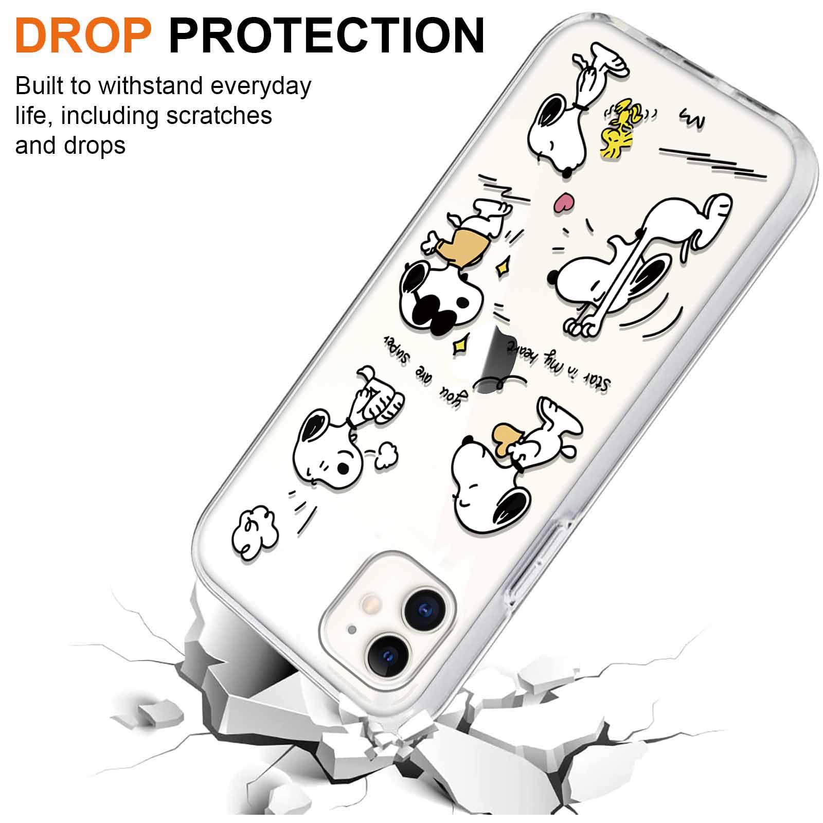 nurkorki [2 pezzi Cover per iPhone 11 6,1, Custodia Morbide Silicone Cute Cartone Animato Disegni Protettivo Opaco TPU Bumper Ultra Sottile Case Custodie per iPhone 11