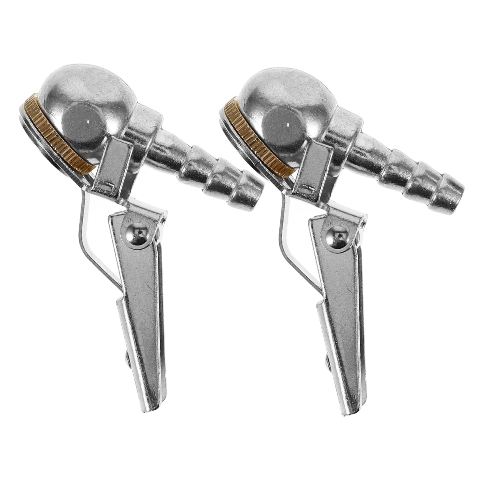 HAPINARY 2pcs Locking Tire Chuck Durable Air Inflator Accessory for Automotive Use Lightweight and Portable Design for Car Tires High Hardness Secure Fit