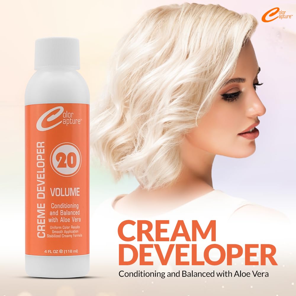 Capture - 20 Volume Creme Developer with Conditioning Agents and Aloe Vera - 4 oz