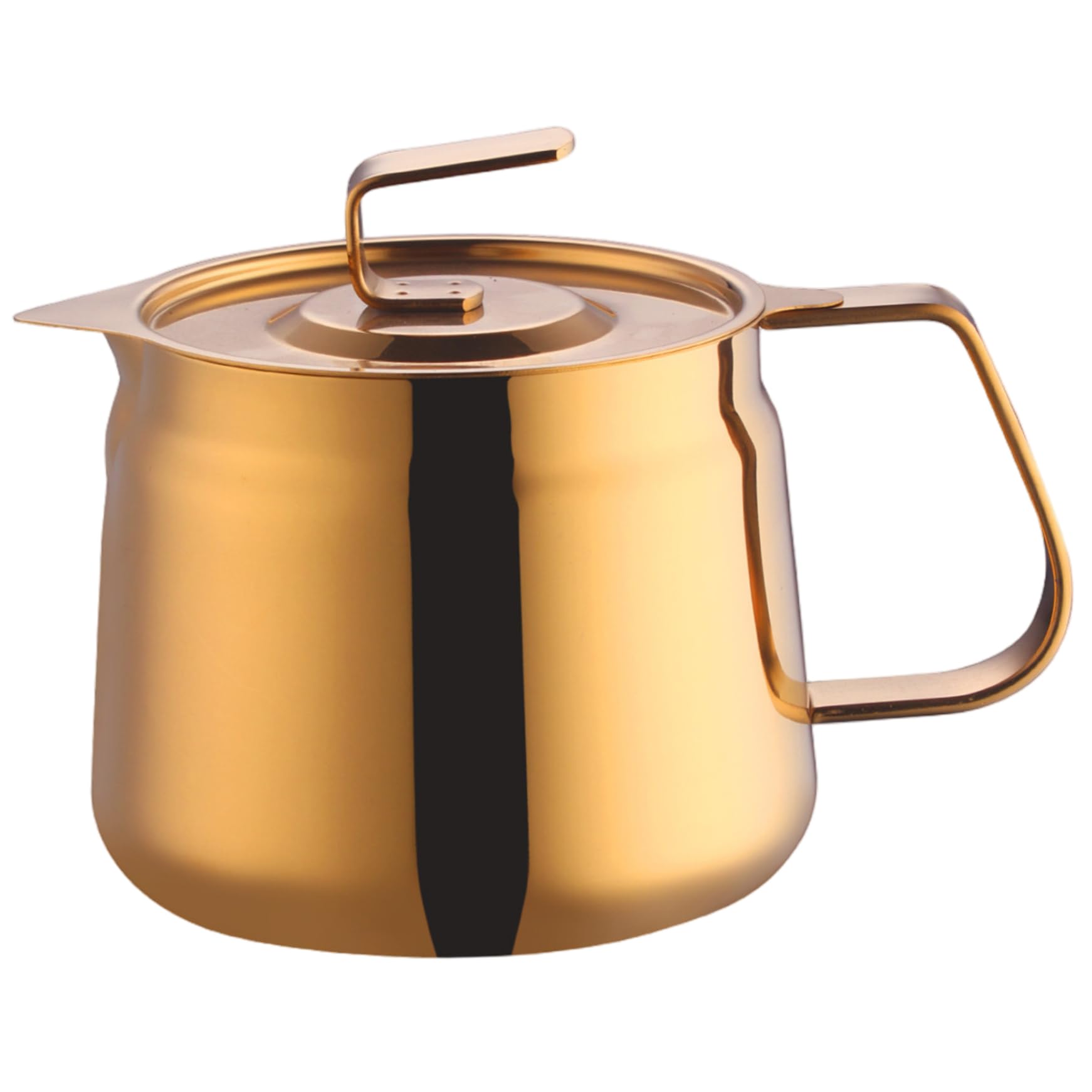 Olla coladora de aceite de cocina de 1.2L en acero 304 con asa y tapa segura