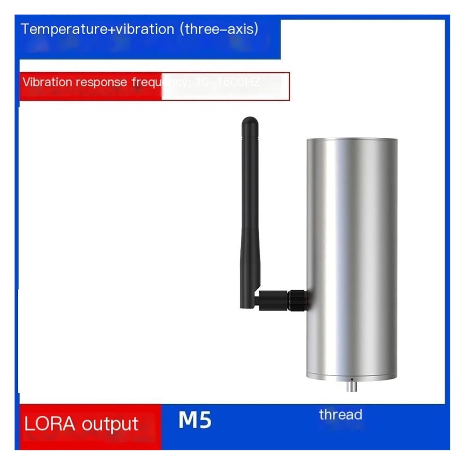 Temperature Vibration Sensor Single-Axis - Magnetic Attachment 1600Hz