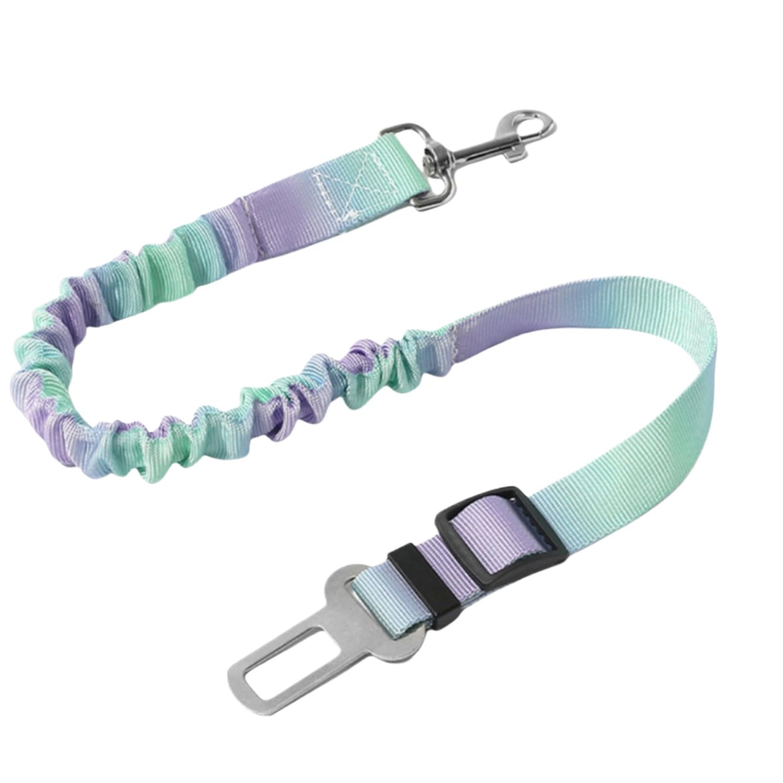 Dog Seat Belt,Adjustable Dog Car Seatbelts for Vehicle - Retractable Shockproof Vest Harness Elastic Buffer Nylon Pet Supplies for Travel Vehicle Road Trips