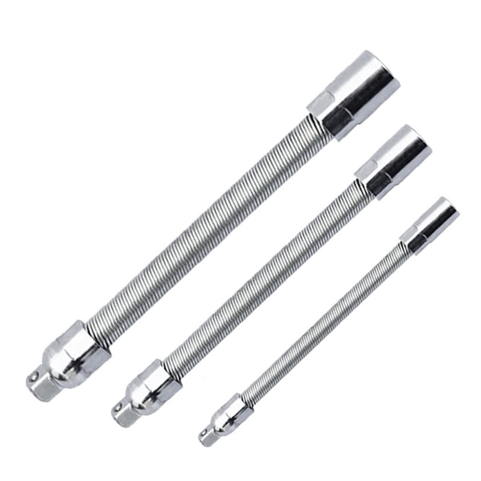 3 Pz Cacciavite In Metallo Tubo Flessibile Universale Albero Multi Punta Del Trapano Elettrico Tubo Di Prolunga Tubo Di Collegamento Manicotto Della Biella Strumento