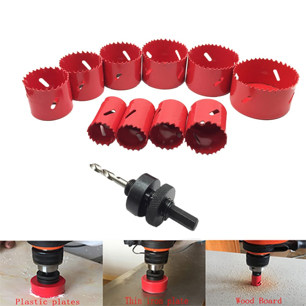 Broca de carburo HSS bimetálica M3 de 32-76 MM, broca de carburo para trabajar con metales, herramientas de mano de madera, hierro, aluminio, acero, 57mm