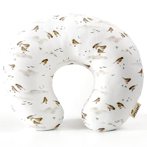 Vista 29 de GRSSDER Funda de Almohada de Lactancia Elástica Minky Removible Fundas de Lactancia para Almohadas de Lactancia Materna, Forro Ultra Suave y Cómodo