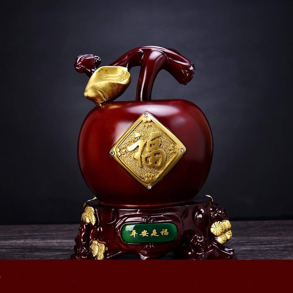 Statue de fruits en résine D, tirelire mignonne et décoration de bureau créative