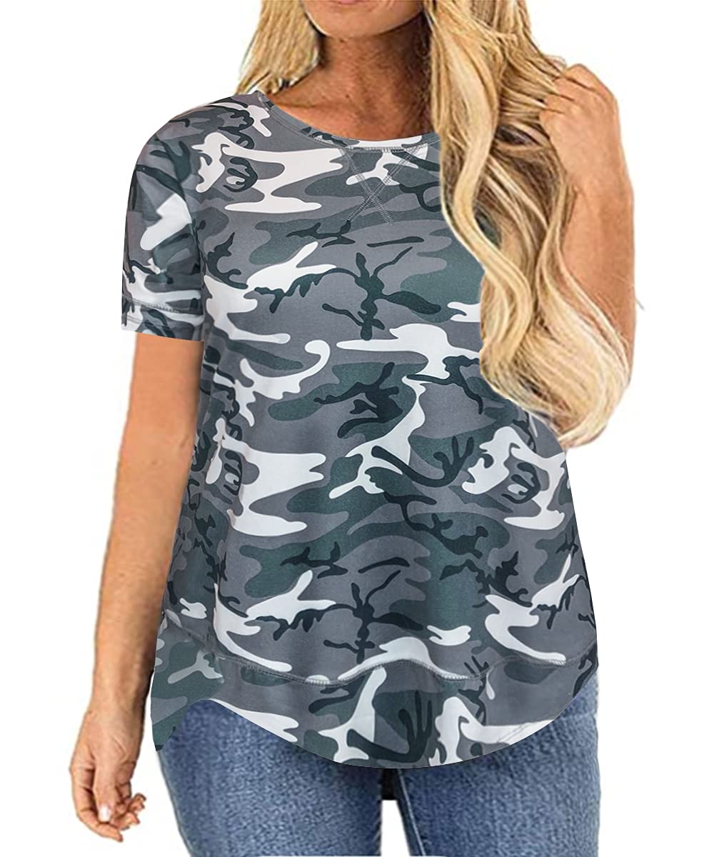 Plus Size T Shirt for Women Short Sleeve Tunic Cross Line Shirts Round Neck Tops Summer Blouse XL-5XL 14-28