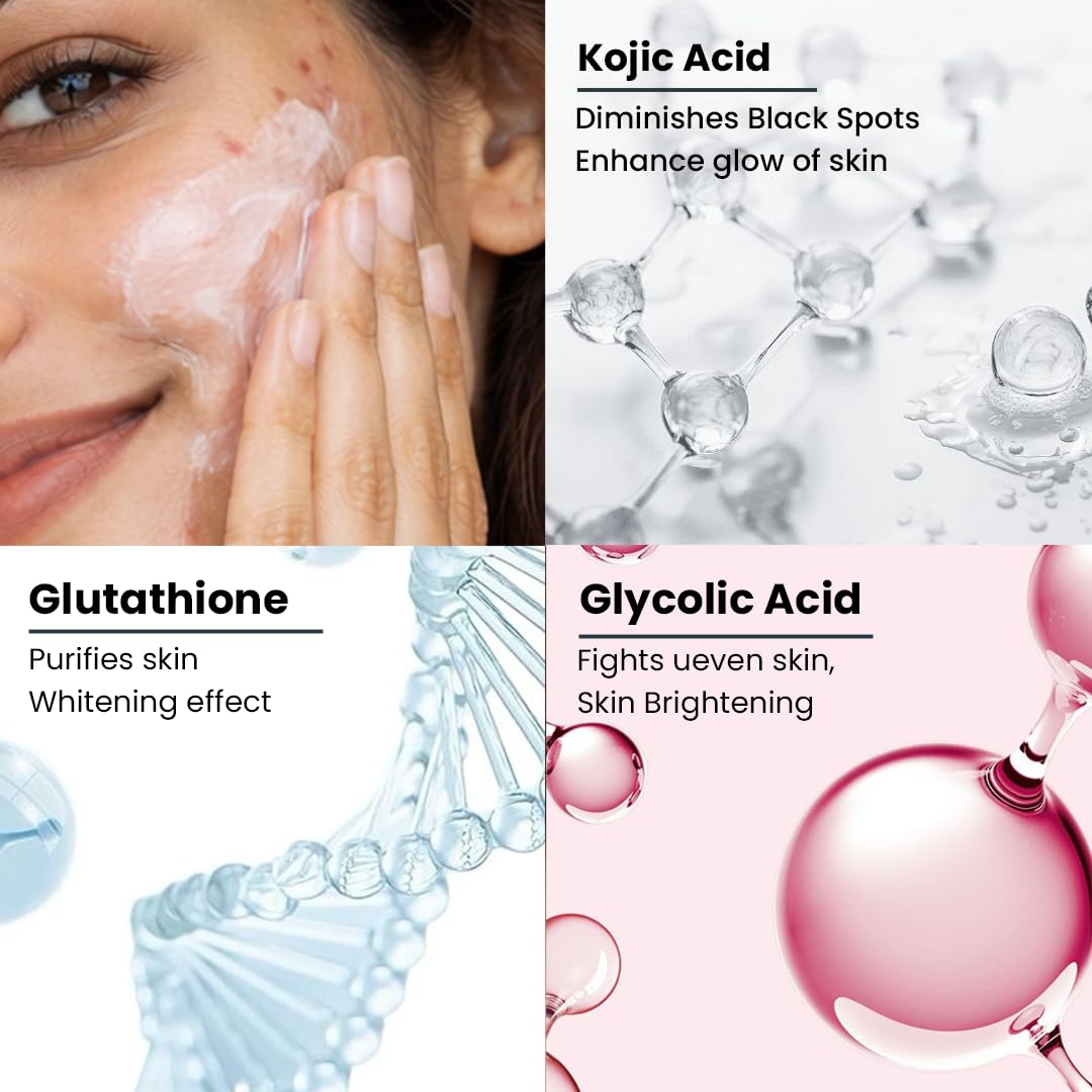 natural glutathione face wash benefits For Skin Brightening Vitamin C Face Wash for Glowing skin Actives suitable for both Men & Women (Pack of 2) Beauty  Unlock Your Radiant Glow